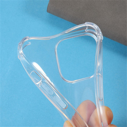 TPU Protective Case for iPhone 15 Transparent Four Corners Drop Resistant Phone Cover