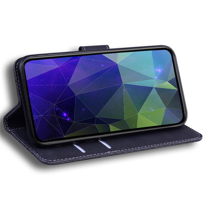 For iPhone 15 Plus Solid Color Mobile Phone Cover Dustproof Phone Case Stand PU Leather Wallet