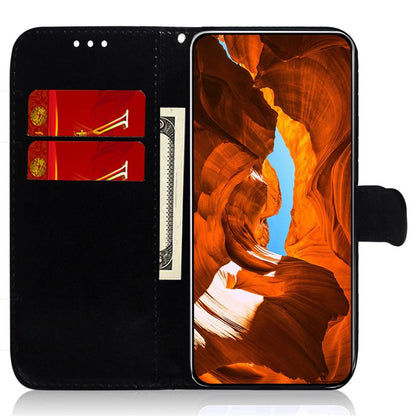 Dazzling Flower Pattern Phone Cover for iPhone 15 Plus , Stand Wallet PU Leather Case