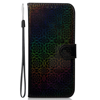 Dazzling Flower Pattern Phone Cover for iPhone 15 Plus , Stand Wallet PU Leather Case