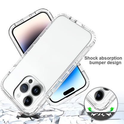 Gradient Phone Case for iPhone 15 Pro , PC+TPU Anti-drop Cover with PET Screen Protector