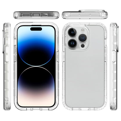 Gradient Phone Case for iPhone 15 Pro , PC+TPU Anti-drop Cover with PET Screen Protector