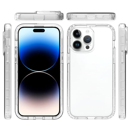For iPhone 15 Pro Max Gradient PC+TPU Phone Case Anti-scratch Cover with PET Screen Protector