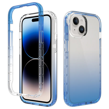 For iPhone 15 Protective Case Clear Anti-drop TPU+PC Phone Cover