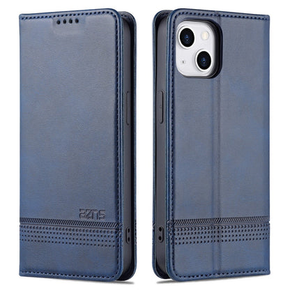 AZNS For iPhone 15 Plus Anti-scratch PU Leather Case Stand Wallet Phone Cover