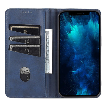 AZNS For iPhone 15 Plus Anti-scratch PU Leather Case Stand Wallet Phone Cover