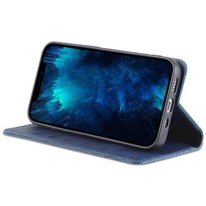 AZNS For iPhone 15 Plus Anti-scratch PU Leather Case Stand Wallet Phone Cover