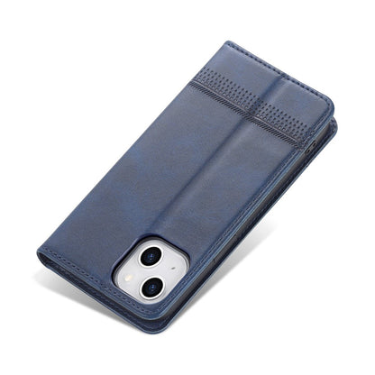 AZNS For iPhone 15 Plus Anti-scratch PU Leather Case Stand Wallet Phone Cover