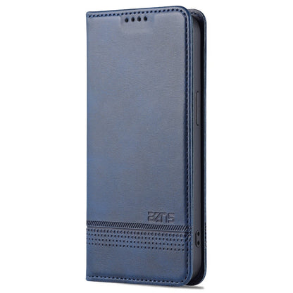 AZNS For iPhone 15 Plus Anti-scratch PU Leather Case Stand Wallet Phone Cover