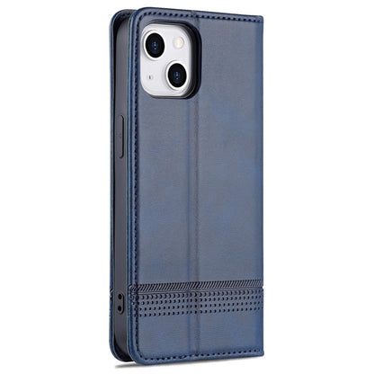 AZNS For iPhone 15 Plus Anti-scratch PU Leather Case Stand Wallet Phone Cover
