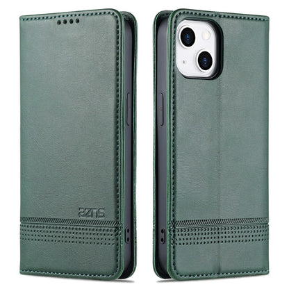 AZNS For iPhone 15 Plus Anti-scratch PU Leather Case Stand Wallet Phone Cover