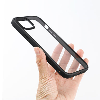 For iPhone 15 Plus Transparent Phone Case PC + TPU Anti-drop Protective Phone Cover