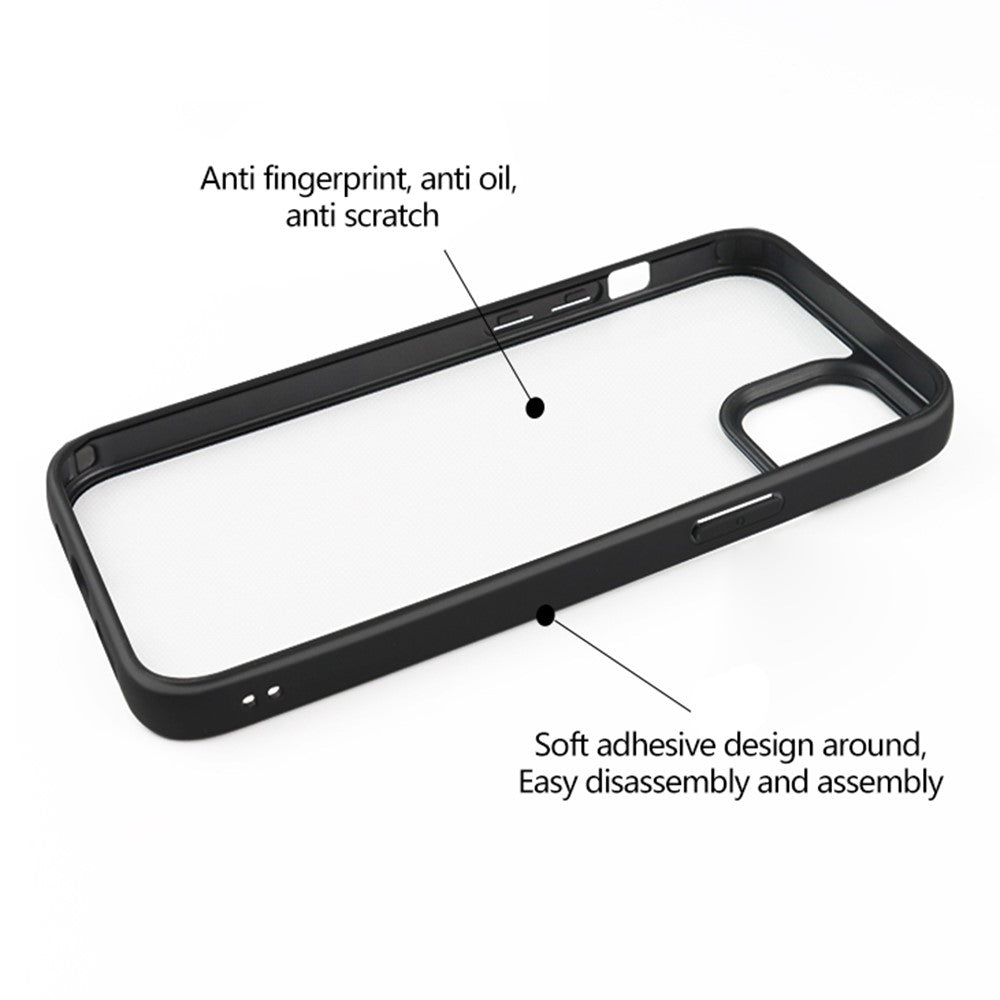 For iPhone 15 Plus Transparent Phone Case PC + TPU Anti-drop Protective Phone Cover