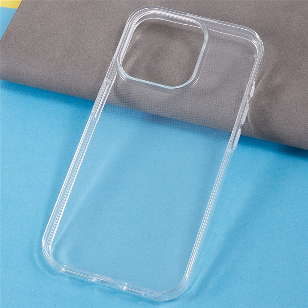 For iPhone 15 Pro Shockproof Clear TPU Smartphone Shell Case Anti-Scratch Phone Back Cover