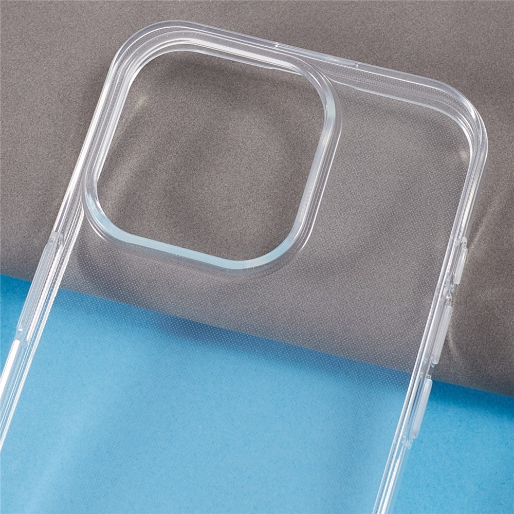 For iPhone 15 Pro Shockproof Clear TPU Smartphone Shell Case Anti-Scratch Phone Back Cover
