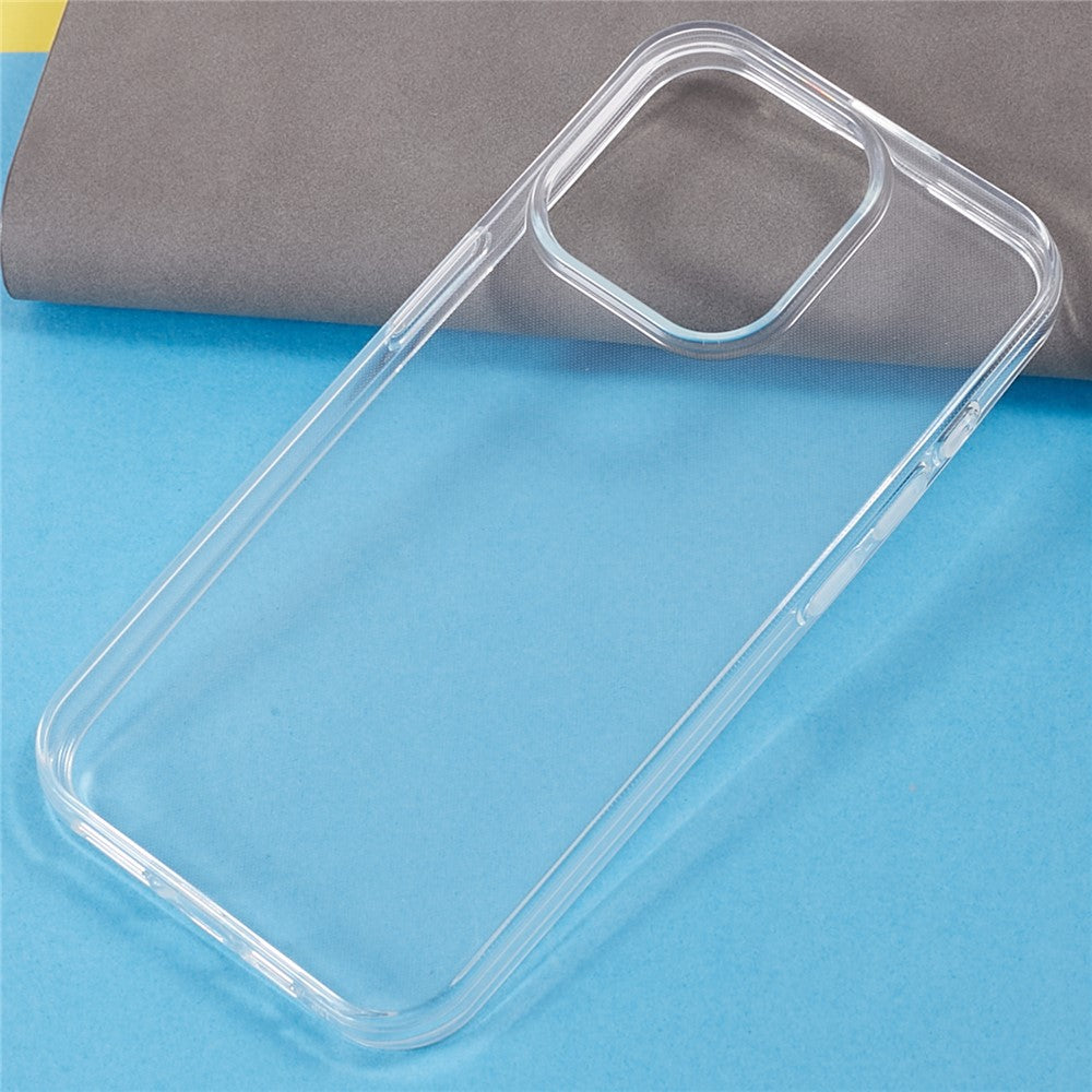 For iPhone 15 Pro Shockproof Clear TPU Smartphone Shell Case Anti-Scratch Phone Back Cover