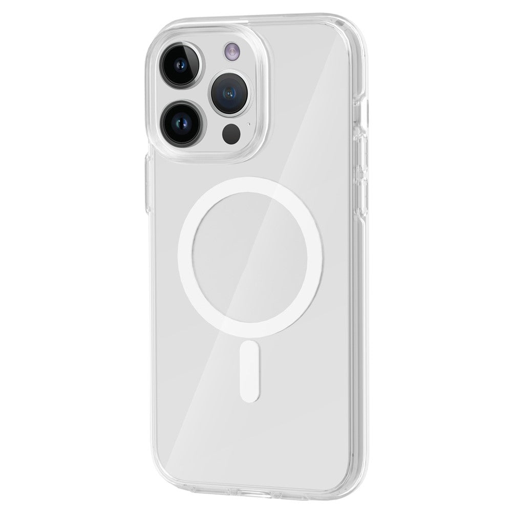 Clear Phone Case for iPhone 15 Pro , Compatible with MagSafe Fall Protection PC + TPU Magnetic Cover