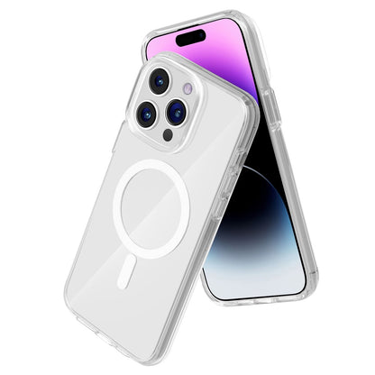 Clear Phone Case for iPhone 15 Pro , Compatible with MagSafe Fall Protection PC + TPU Magnetic Cover