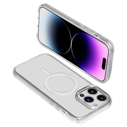 Clear Phone Case for iPhone 15 Pro , Compatible with MagSafe Fall Protection PC + TPU Magnetic Cover