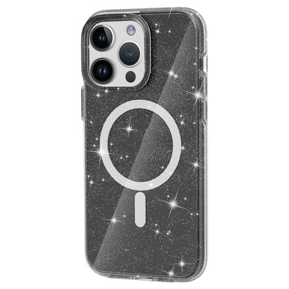 Glitter Case for iPhone 15 Pro , Hard PC + Soft TPU Compatible with MagSafe Anti-drop Phone Cover