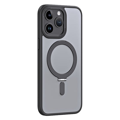 Magnetic Matte Case for iPhone 15 Pro Max , TPU+Acrylic Drop Protection Invisible Kickstand Phone Cover