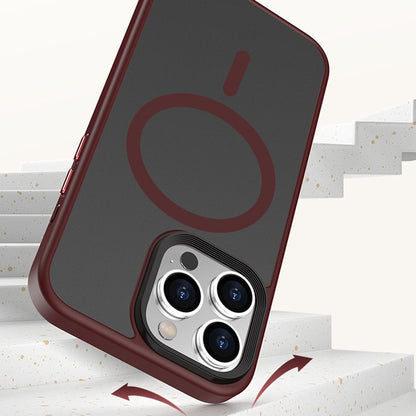 Magnetic Case for iPhone 15 Pro Compatible with MagSafe Skin-touch PC+TPU Matte Phone Cover
