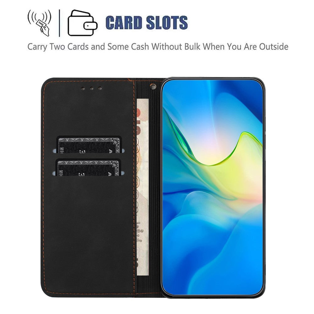 Wallet Case for iPhone 15 Fully Wrapped PU Leather Retro Flower Imprinted Phone Stand Cover