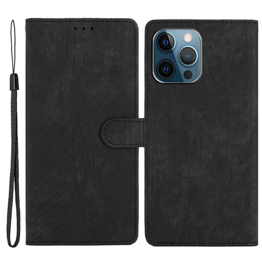 For iPhone 15 Pro Max PU Leather Mobile Phone Case Wallet Stand Skin-touch Phone Cover
