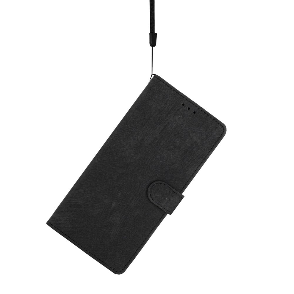For iPhone 15 Pro Max PU Leather Mobile Phone Case Wallet Stand Skin-touch Phone Cover