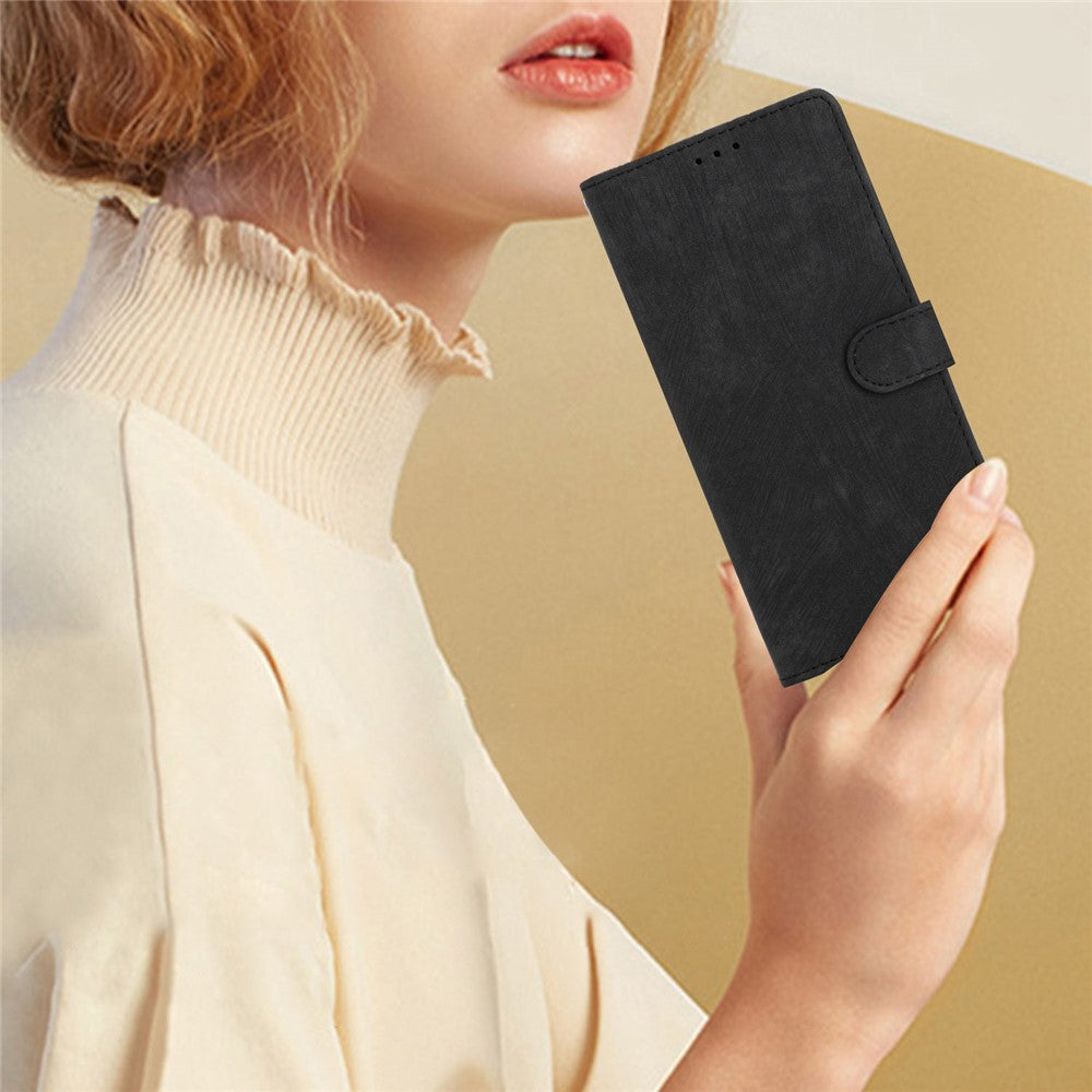 For iPhone 15 Pro Max PU Leather Mobile Phone Case Wallet Stand Skin-touch Phone Cover
