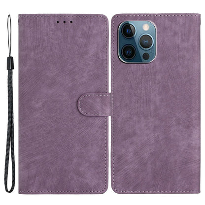 For iPhone 15 Pro Max PU Leather Mobile Phone Case Wallet Stand Skin-touch Phone Cover