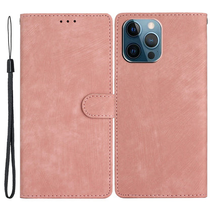 For iPhone 15 Pro Max PU Leather Mobile Phone Case Wallet Stand Skin-touch Phone Cover