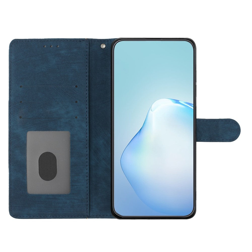 For iPhone 15 Plus Stand Skin-touch Cell Phone Cover PU Leather Wallet Slim-Fit Mobile Phone Case