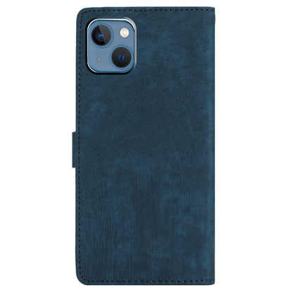 For iPhone 15 Plus Stand Skin-touch Cell Phone Cover PU Leather Wallet Slim-Fit Mobile Phone Case