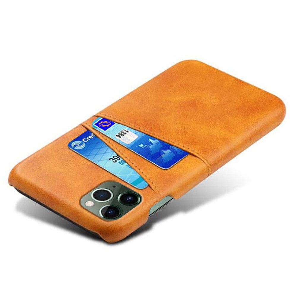 Phone Cover for iPhone 15 Pro , PU Leather Coated PC Protective Back Case with Dual Card Slots