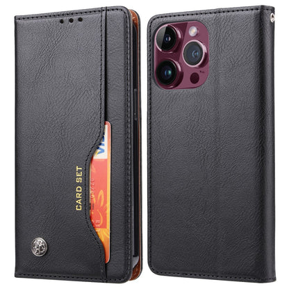 For iPhone 15 Pro Max Leather Stand Wallet Cover Magnetic Closing Anti-drop Phone Case