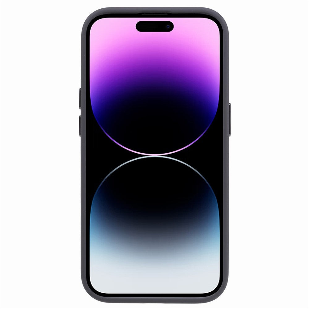 For iPhone 15 Pro Liquid Silicone+PC Back Case Aluminum Alloy+Tempered Glass Lens Protection Phone Cover