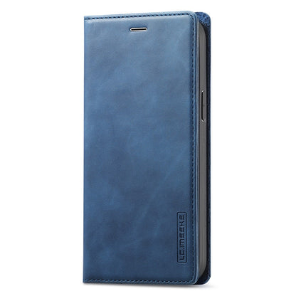 LC.IMEEKE Magnetic Phone Case for iPhone 15 , Microfiber Leather Stand Wallet Cover