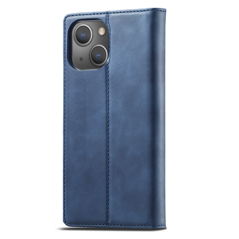 LC.IMEEKE Magnetic Phone Case for iPhone 15 , Microfiber Leather Stand Wallet Cover