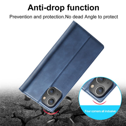 LC.IMEEKE Magnetic Phone Case for iPhone 15 , Microfiber Leather Stand Wallet Cover
