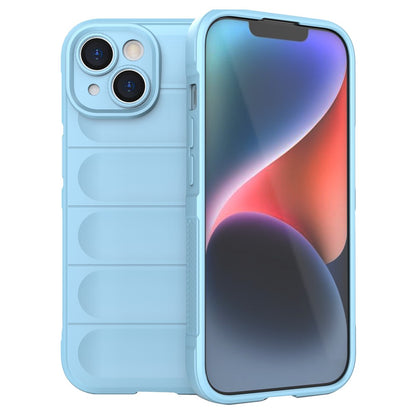For iPhone 15 Plus Rugged Phone Back Cover Dustproof TPU Case Anti-drop Phone Shell