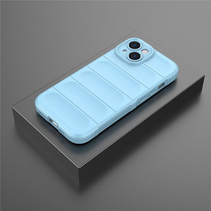 For iPhone 15 Plus Rugged Phone Back Cover Dustproof TPU Case Anti-drop Phone Shell