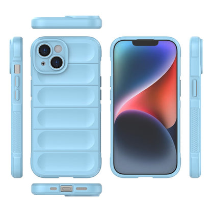 For iPhone 15 Plus Rugged Phone Back Cover Dustproof TPU Case Anti-drop Phone Shell