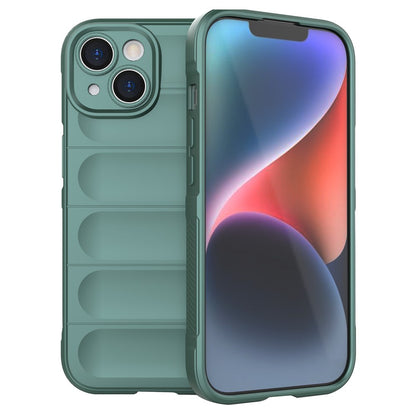 For iPhone 15 Plus Rugged Phone Back Cover Dustproof TPU Case Anti-drop Phone Shell
