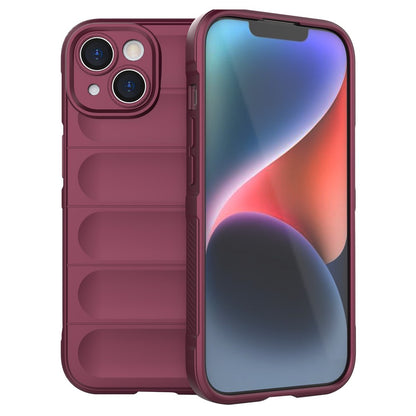 For iPhone 15 Plus Rugged Phone Back Cover Dustproof TPU Case Anti-drop Phone Shell