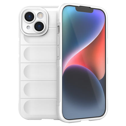 For iPhone 15 Plus Rugged Phone Back Cover Dustproof TPU Case Anti-drop Phone Shell