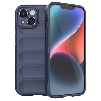 For iPhone 15 Plus Rugged Phone Back Cover Dustproof TPU Case Anti-drop Phone Shell