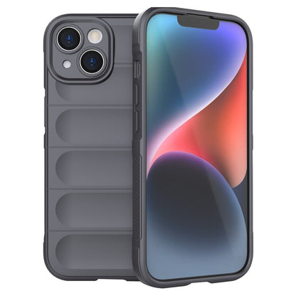 For iPhone 15 Plus Rugged Phone Back Cover Dustproof TPU Case Anti-drop Phone Shell