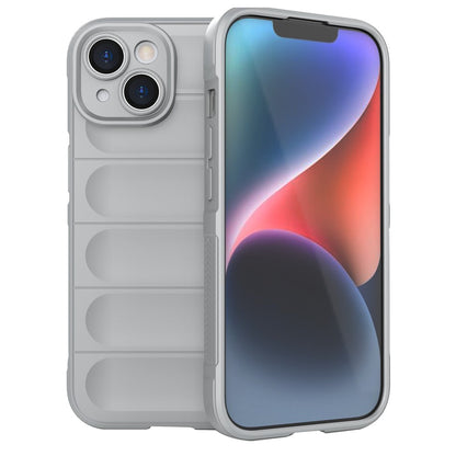 For iPhone 15 Plus Rugged Phone Back Cover Dustproof TPU Case Anti-drop Phone Shell