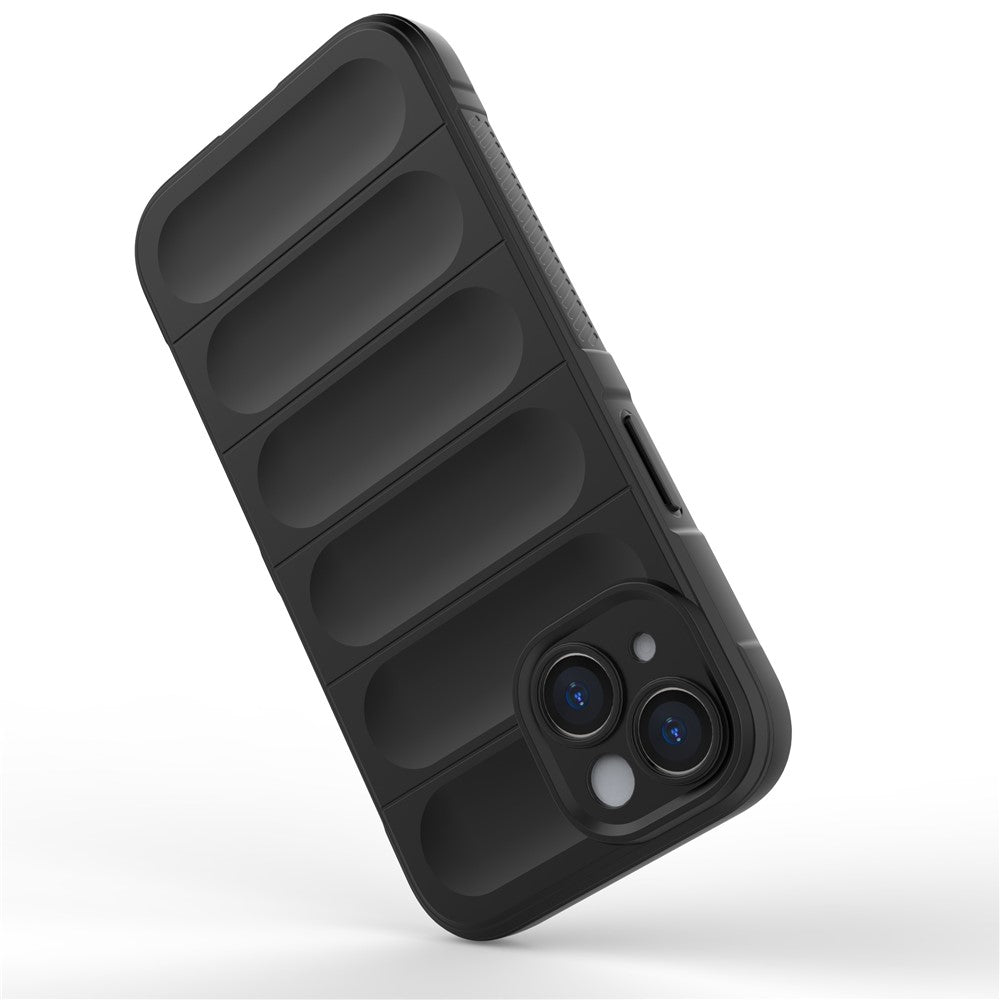 For iPhone 15 Soft TPU Cell Phone Case Anti-drop Rugged Phone Back Cover